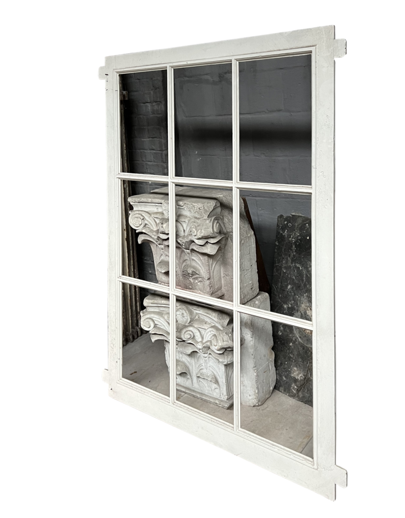 Maison Leon Van den Bogaert Elemento De Ventana Rectangular Antiguo De Hierro Fundido