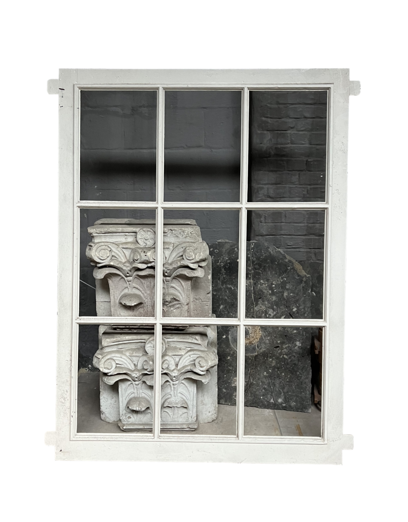 Maison Leon Van den Bogaert Elemento De Ventana Rectangular Antiguo De Hierro Fundido