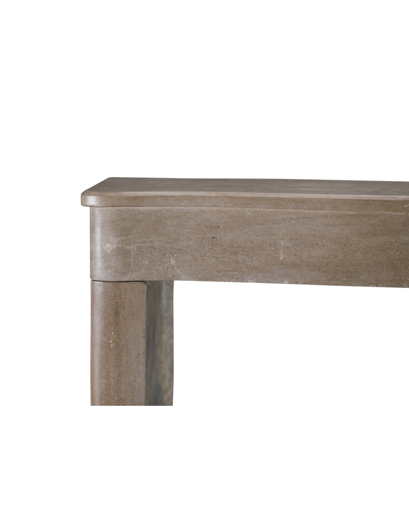 Bicolor Beige Timeless Stone Fireplace Surround From France
