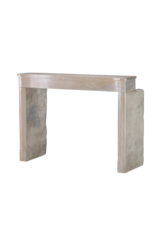Bicolor Beige Timeless Stone Fireplace Surround From France