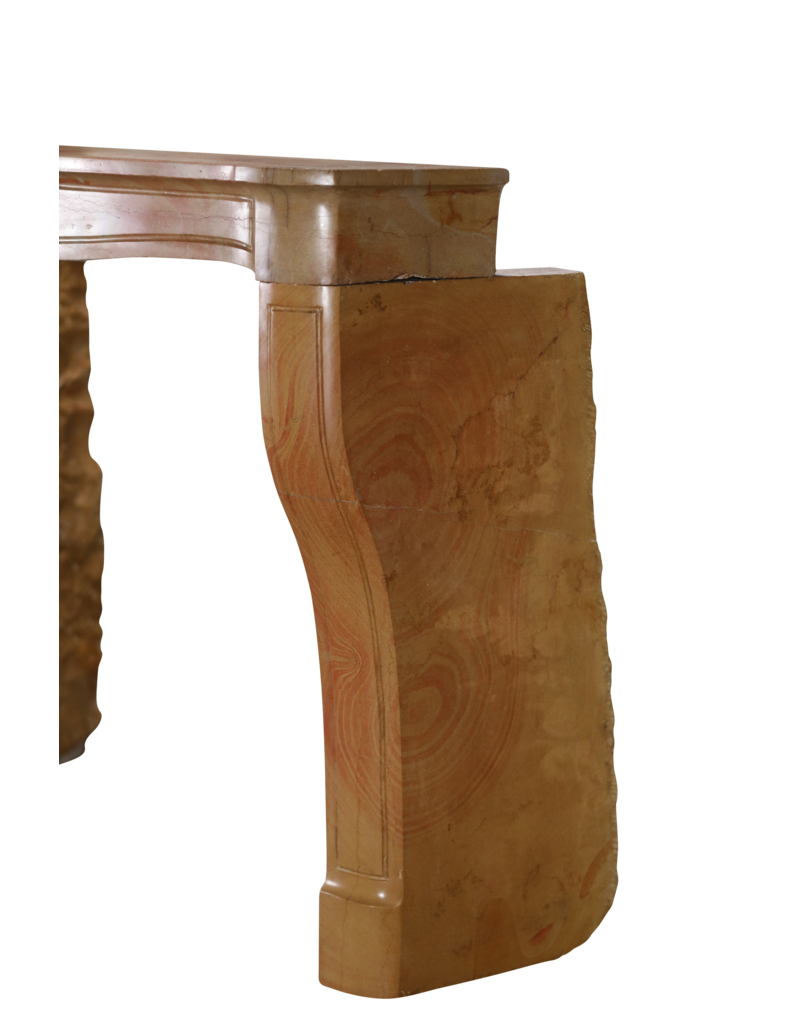 Maison Leon Van den Bogaert Elegant Vintage Fireplace Surround In French Stone