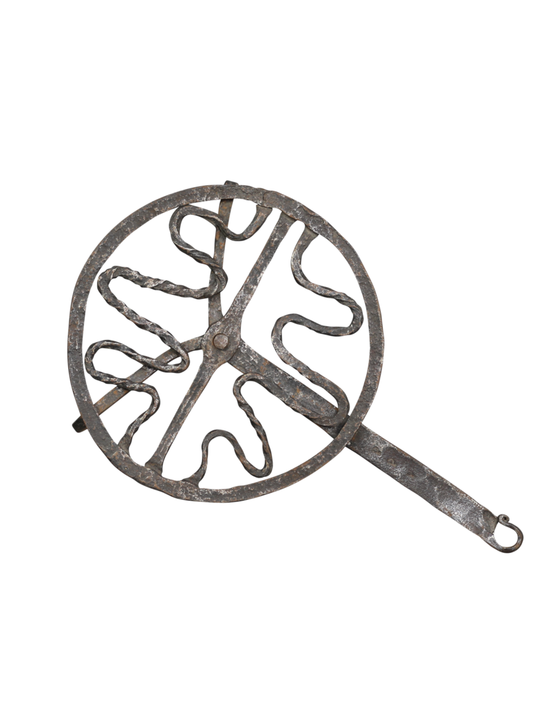 Maison Leon Van den Bogaert Original Fireplace Barbecue Grill In Wrought Iron