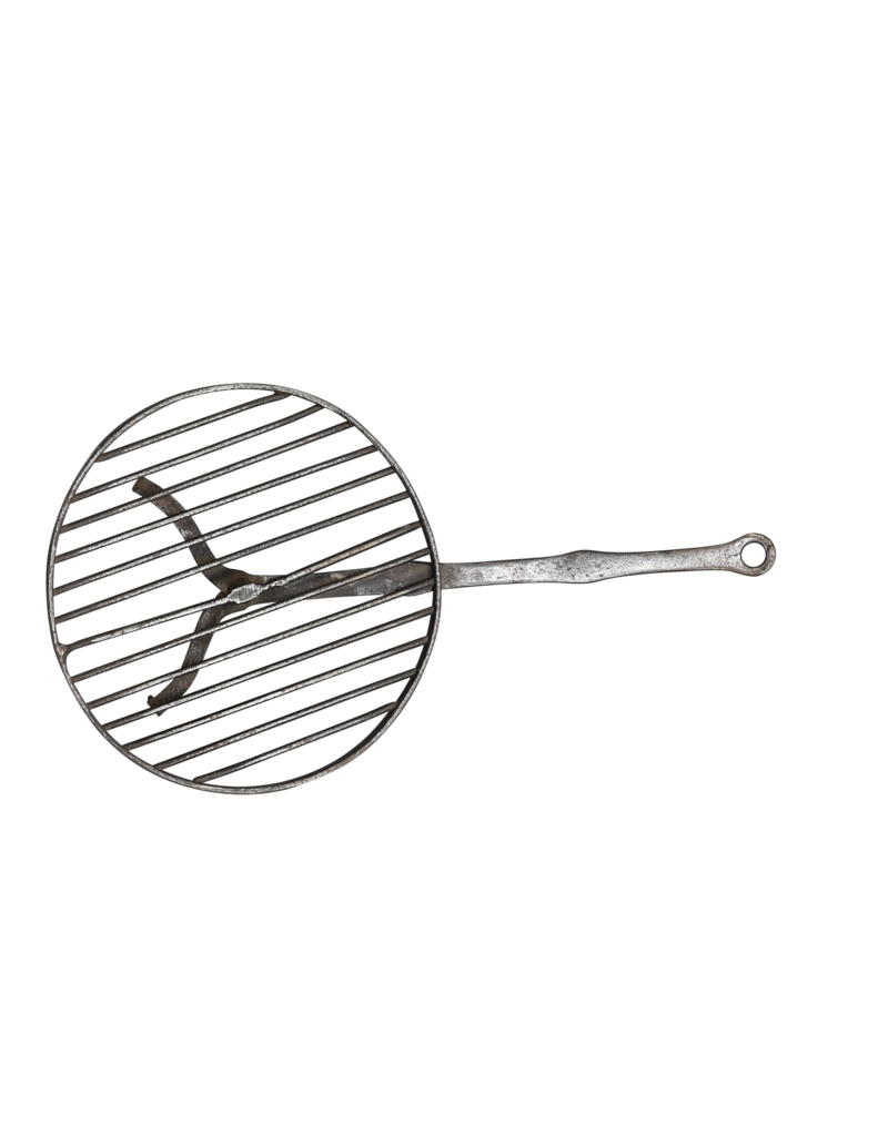 Maison Leon Van den Bogaert Fireplace Barbecue Grill In Wrought Iron