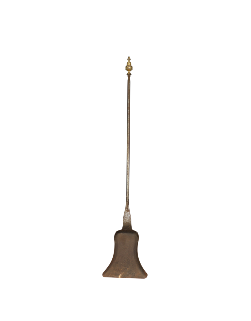 Antique Fireplace Shovel With Brass Top