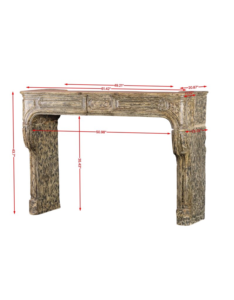Maison Leon Van den Bogaert 18Th Century Period Fireplace Surround In Limestone