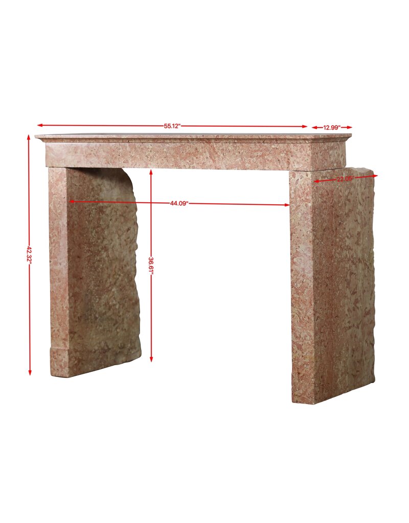 Elegant French Period Stone Fireplace Surround