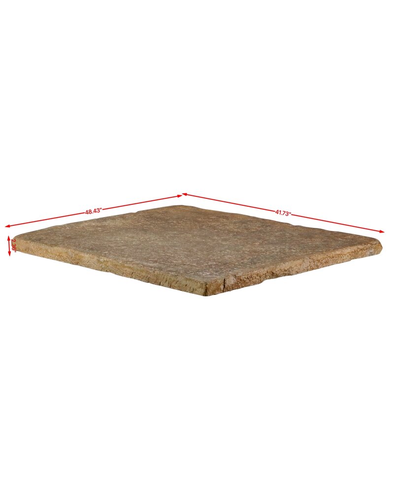 Maison Leon Van den Bogaert Brutalist Stone Slab For Slow-Living Coffee Table Design