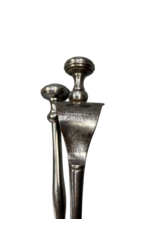 Maison Leon Van den Bogaert Uniek Getorst Smeedijzeren Open Haardgereedschapsemble