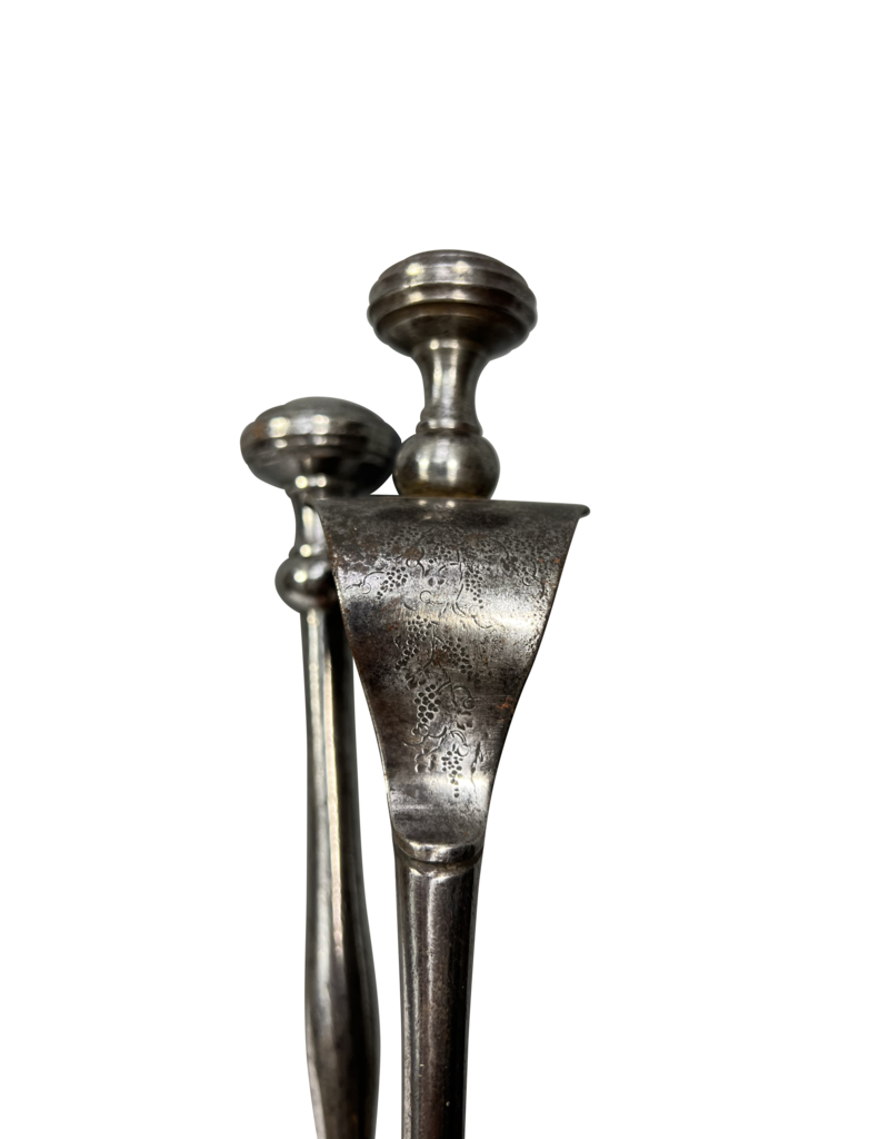 Maison Leon Van den Bogaert Ensemble D'outils De Cheminée En Fer Forgé Torsadé Unique