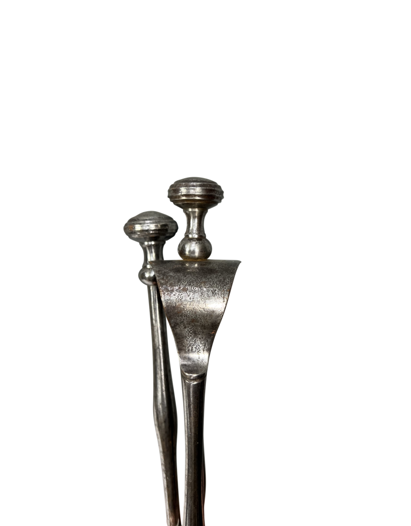 Maison Leon Van den Bogaert Conjunto De Herramientas Para Chimenea De Hierro Forjado Exclusivo