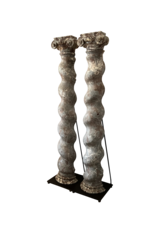 Renaiscance Period Marble Fireplace Columns