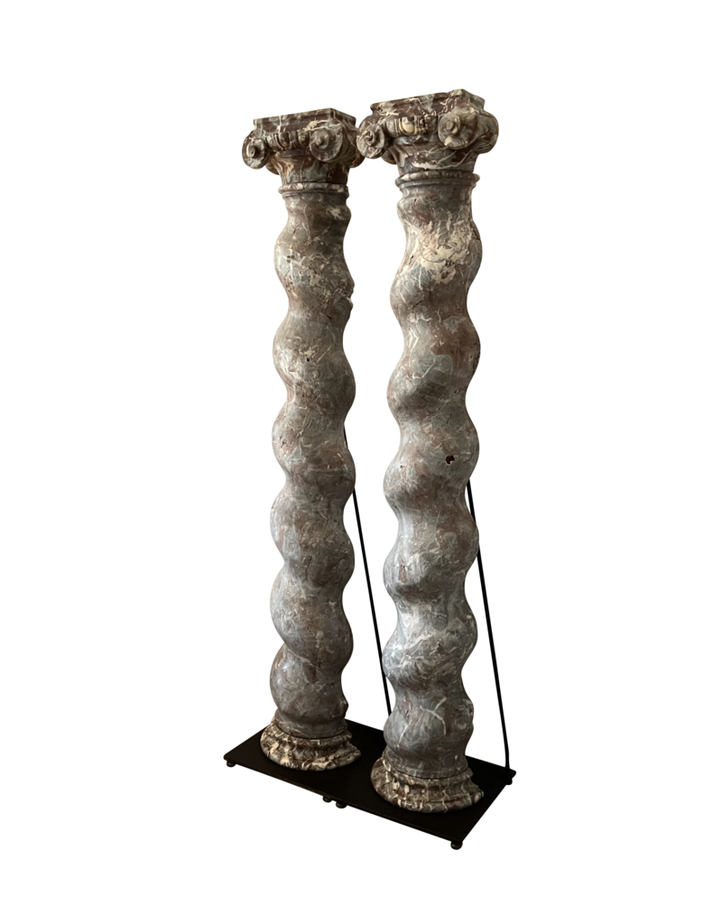 Renaiscance Period Marble Fireplace Columns