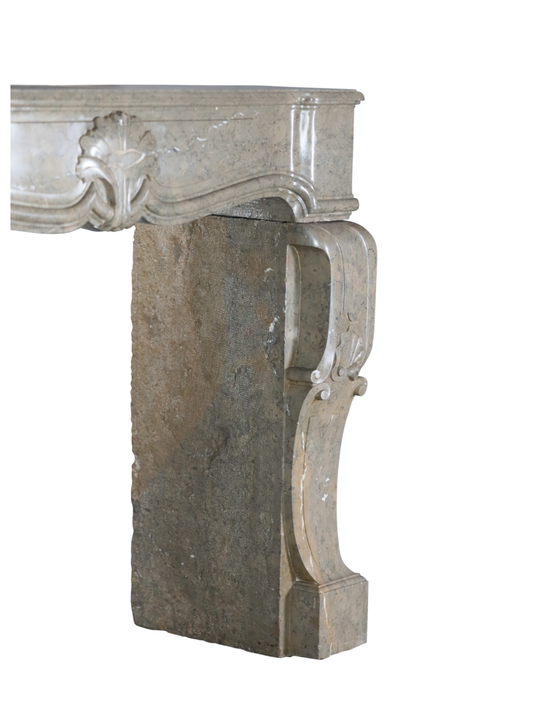 Maison Leon Van den Bogaert Ardèche Bicolor Stenen Marmeren Open Haard Met Palmboom
