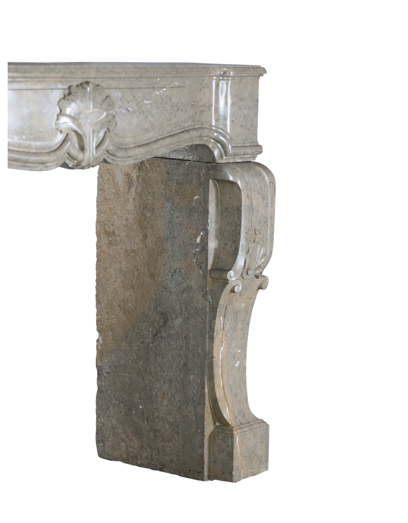 Maison Leon Van den Bogaert Ardèche Bicolore Pierre Cheminée En Marbre Entourage Avec Palmier