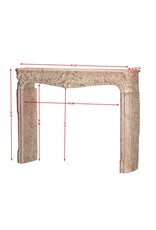 Maison Leon Van den Bogaert 155 cm breite Kaminumrandung aus einem französischen Schloss