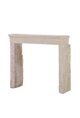 Brute Bicolor Beige Limestone Fireplace Surround