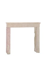 Maison Leon Van den Bogaert Brute Tweekleurige Beige Kalkstenen Schoorsteenmantel