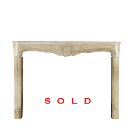 French Classic Limestone Fireplace Mantle