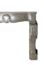 Ardèche Bicolor Stone Marble Fireplace Surround With Palm Tree