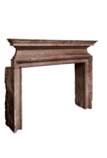 Maison Leon Van den Bogaert Italienischer Artempo-Kamin aus rotem Stein