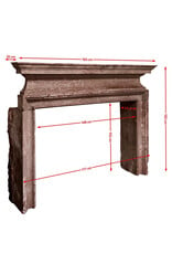 Italian Artempo Red Stone Fireplace