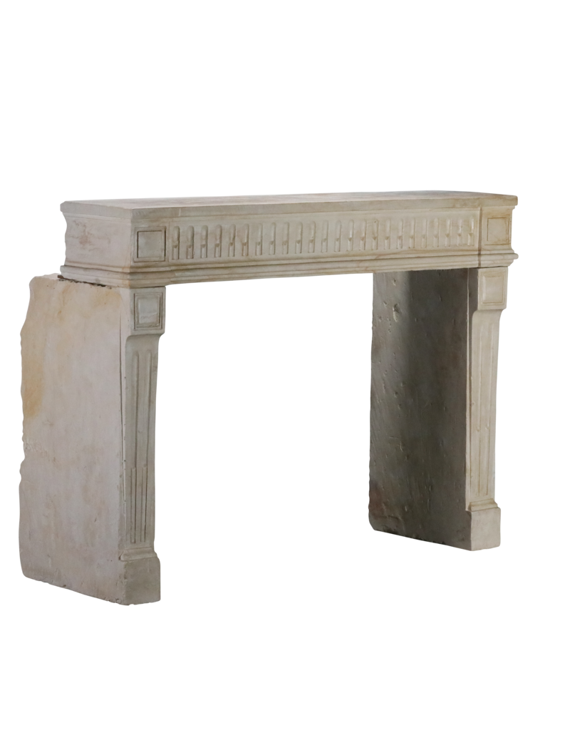 Classic Chic French Limestone Fireplace