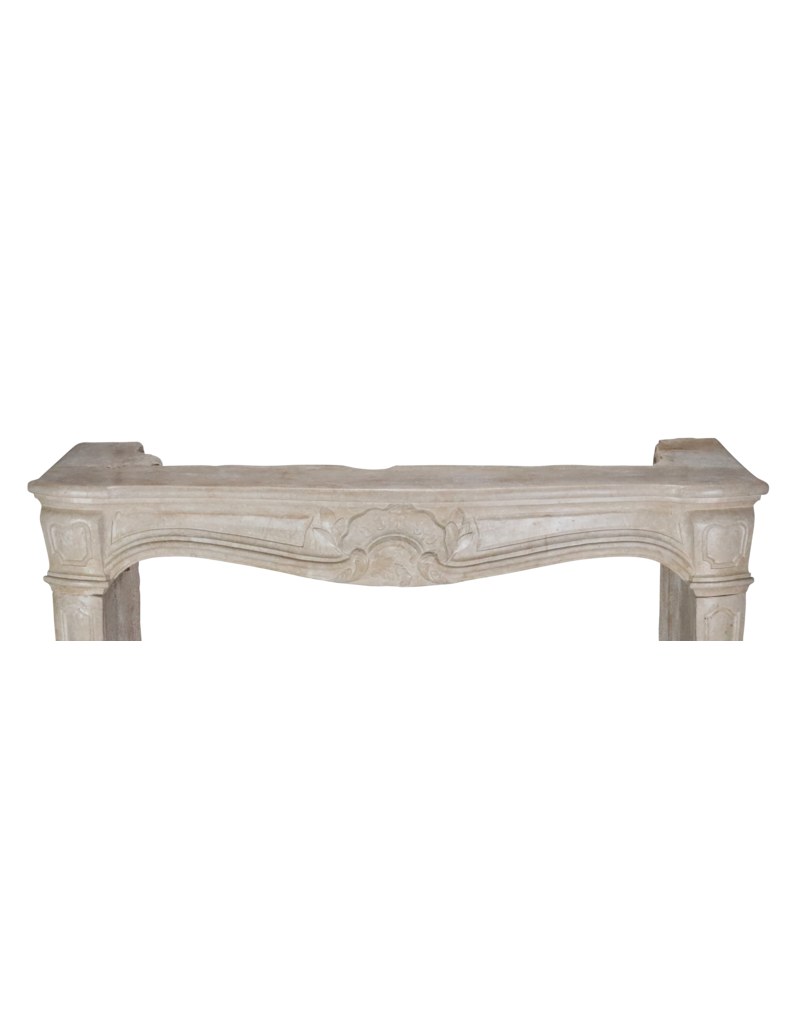 Maison Leon Van den Bogaert Classic French Light Limestone Fireplace
