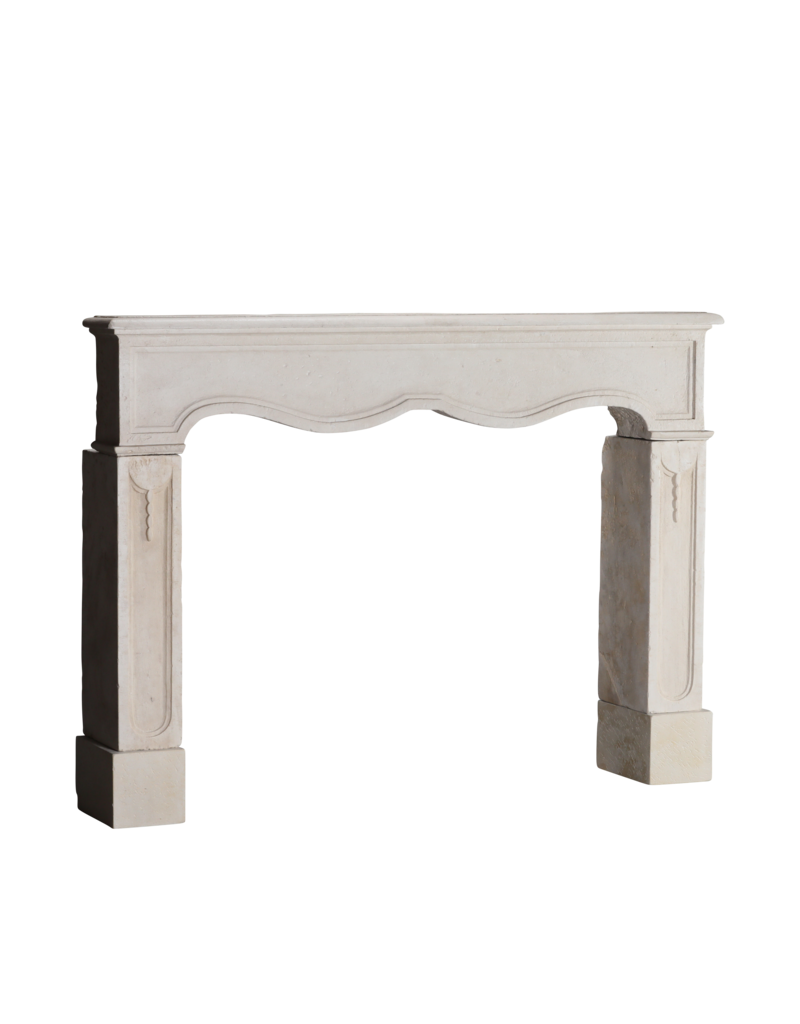 Timeless White French Limestone Fireplace Surround