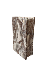 Maison Leon Van den Bogaert Book Carved In Belgian Rochefort Brown Marble