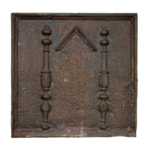 Maison Leon Van den Bogaert Placa cuadrada de hierro fundido estilo del siglo XVIII