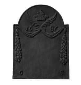 Plaque De Cheminée Aux Initiales C Et S
