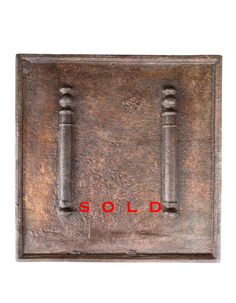 Maison Leon Van den Bogaert Cast Iron Square Fireback