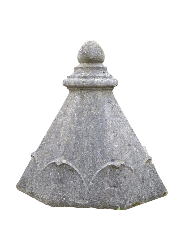 Maison Leon Van den Bogaert Belgian Reclaimed Decorative Building Element In Bleu Hard Stone