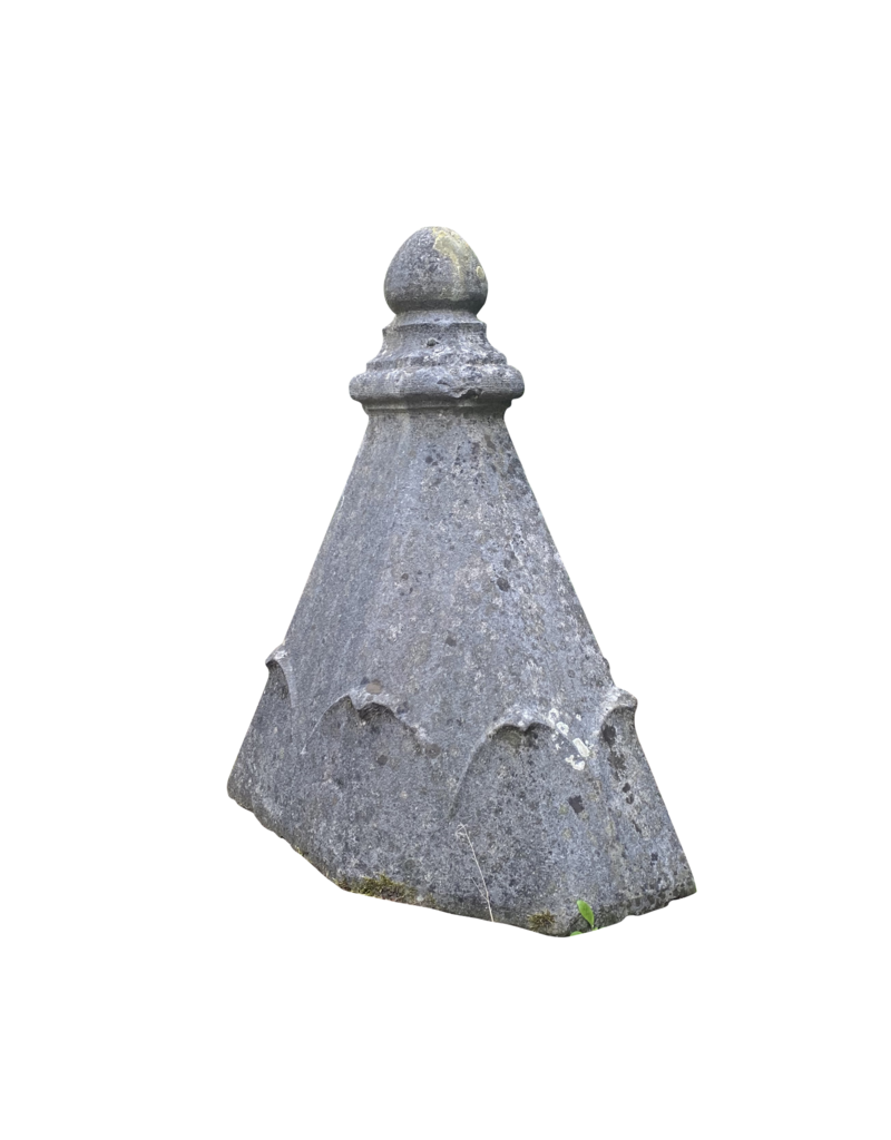 Maison Leon Van den Bogaert Belgian Reclaimed Decorative Building Element In Bleu Hard Stone