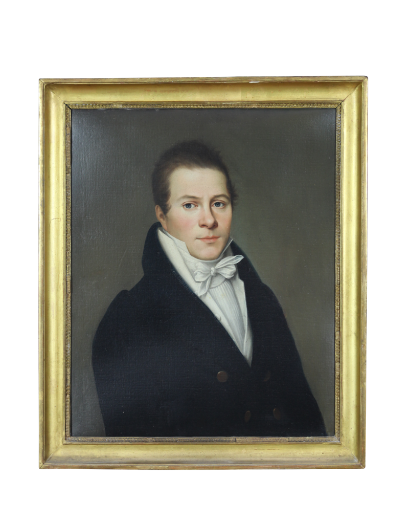 Maison Leon Van den Bogaert Antiek Schilderij Van Een Heer