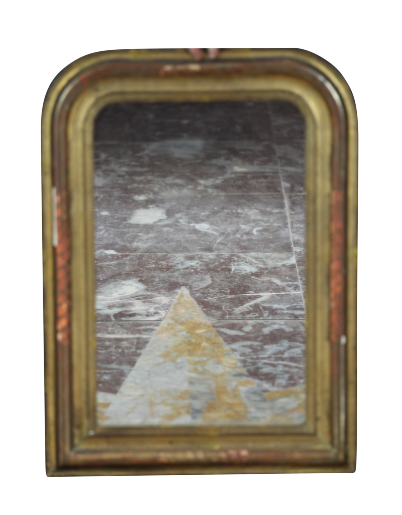Maison Leon Van den Bogaert Miroir Antique Rectangulaire Doré