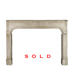 Maison Leon Van den Bogaert Antique Louis XIV Style Fireplace In Limestone
