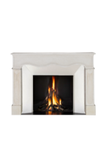 Timeless White French Limestone Fireplace Surround