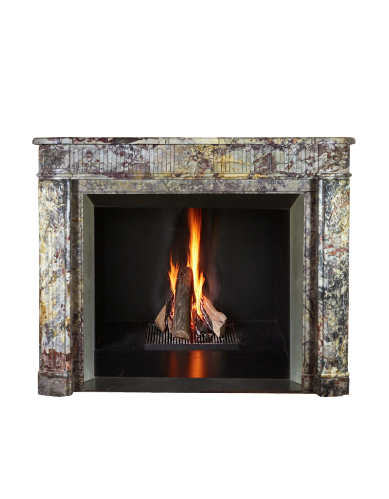 Maison Leon Van den Bogaert 18th Century Chic French Antique Fireplace Mantle