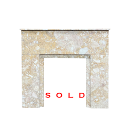 Art Deco Fireplace Surround In Rich Marble