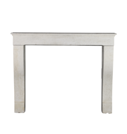 White Limestone Fireplace Mantle