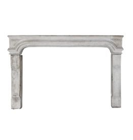 Wide French Classic Country Limestone Fireplace Surround