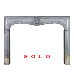 French Bicolor Hard Stone Fireplace Surround