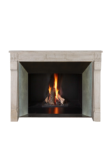 Antique Beige Limestone Fireplace Surround From France