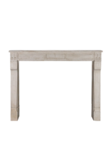 Antique Beige Limestone Fireplace Surround From France