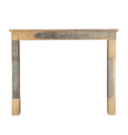 Elegante Entorno De Chimenea De Piedra De Dos Tonos