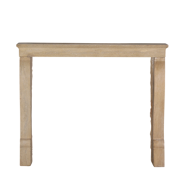 Elegante Chimenea De Piedra Color Miel