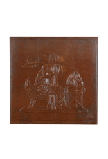 Maison Leon Van den Bogaert Basrelief-Kamindesign Dame am Feuer