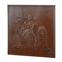 Maison Leon Van den Bogaert Lady at the Fire Bas Relief Fireplace Design — 66,5 cm High