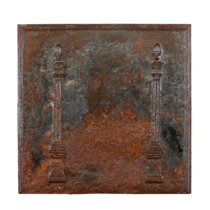 Maison Leon Van den Bogaert Lxvi Style Fireplace Decor Plate Cast Iron — 71 cm High